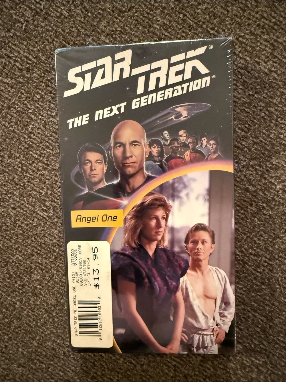 Star Trek: The Next Generation "Angel One" VHS Sealed/NEW — Black/Purple Cover